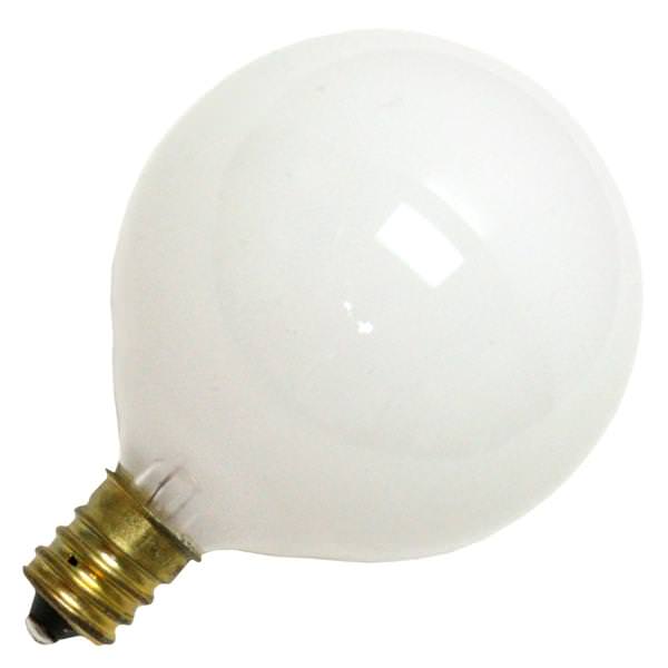 60G16-1/2-WH-130V 60W G16-1/2 Wht Cand Base 130V