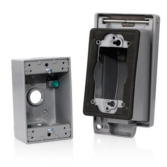 1GM53-GY Weatherproof Box 1-GANG Gray