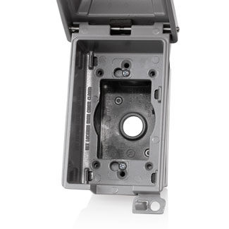 1GM53-GY Weatherproof Box 1-GANG Gray