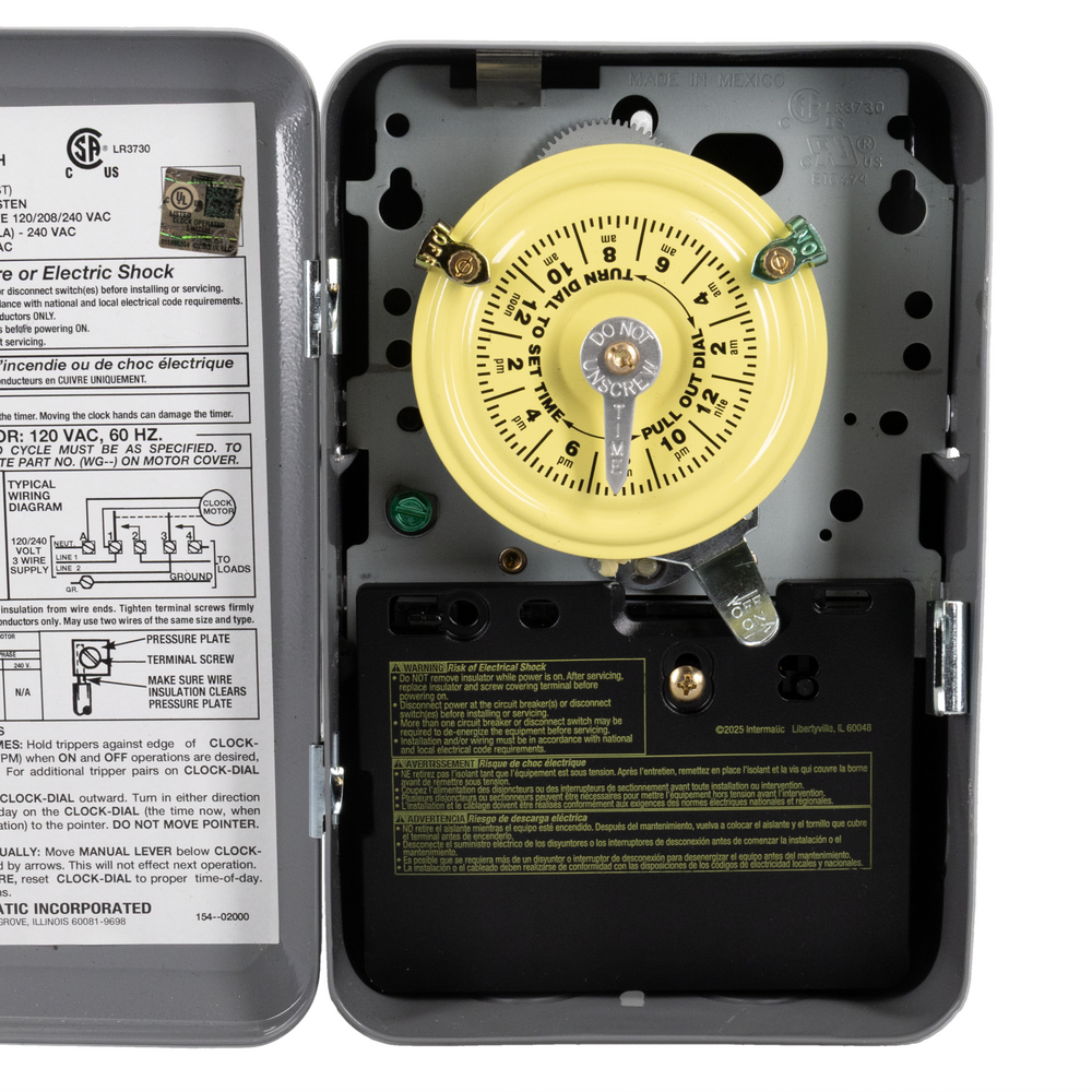 INT - T101 120V Spst 24HR Time Clock