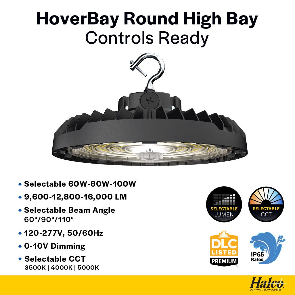 HRHB-1-LS-CS-U-BL LED Ufo Hibay W/k-Slct UNV Dim