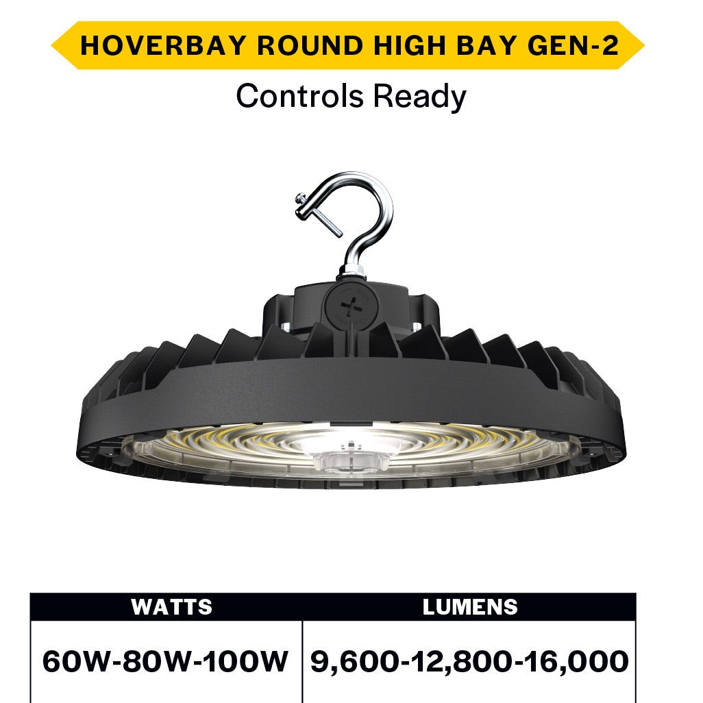 HRHB-1-LS-CS-U-BL LED Ufo Hibay W/k-Slct UNV Dim