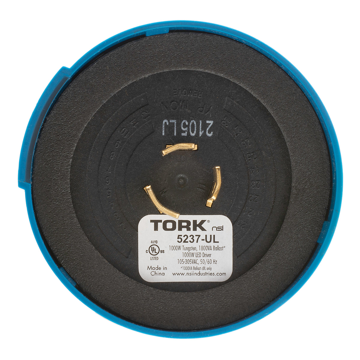 TORK-5237-UL Turn-Lock Photo 1000W 105-305V