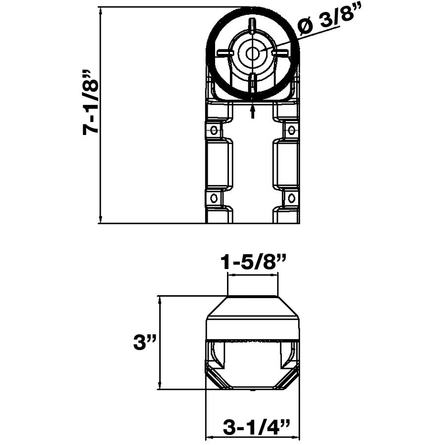 74034A-SLIPFIT-MNT Slipfitter Mount GEN-3