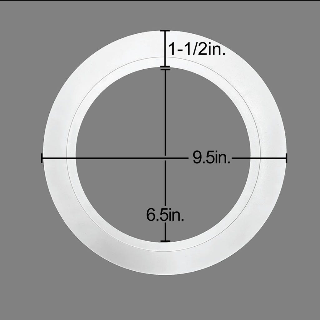 RDL6-GR Goof Ring For 6" Dwnlt White