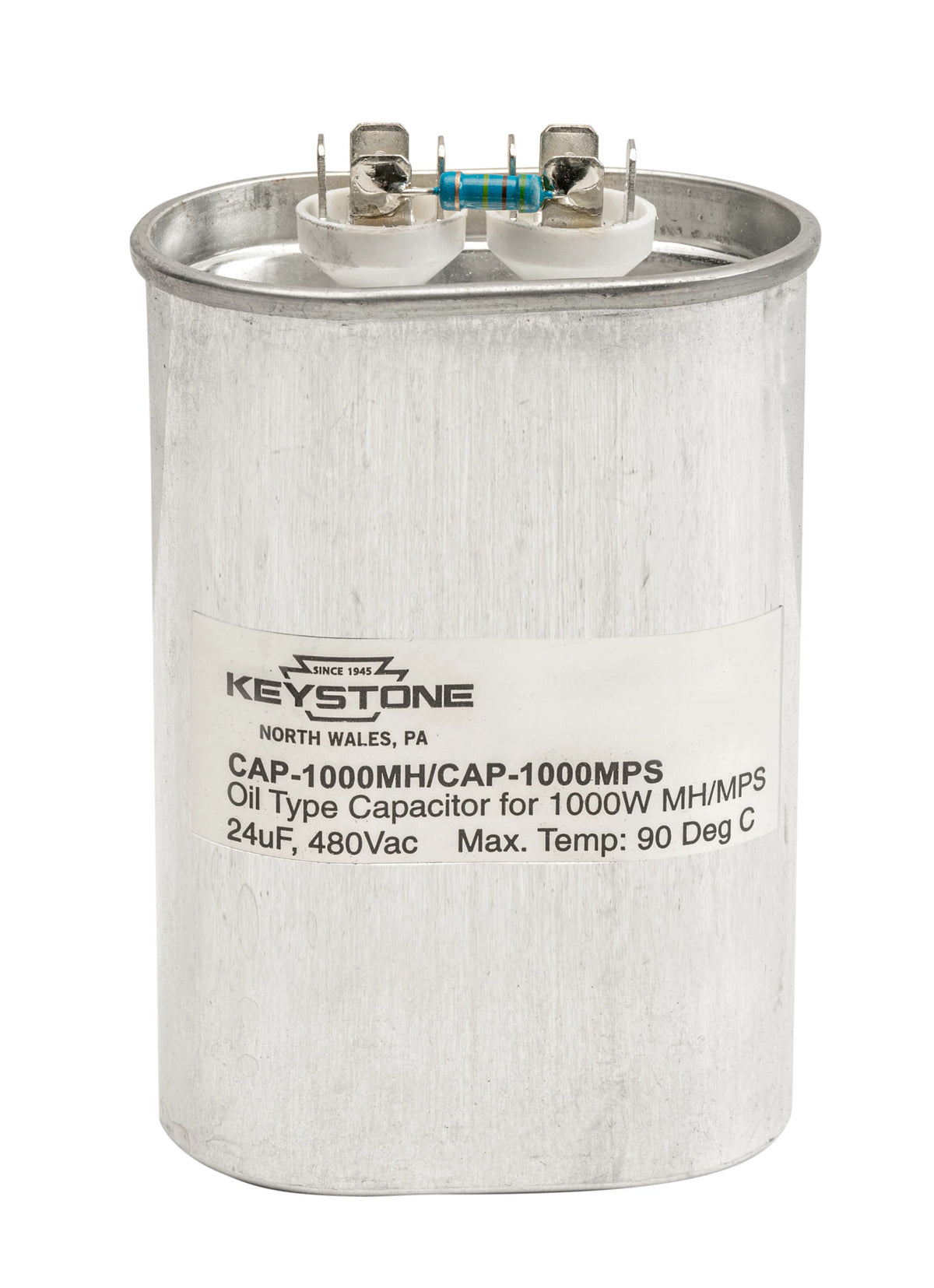 CAP-1000W/MH/OVAL.KE Key Oval 24MF 480VAC Oil