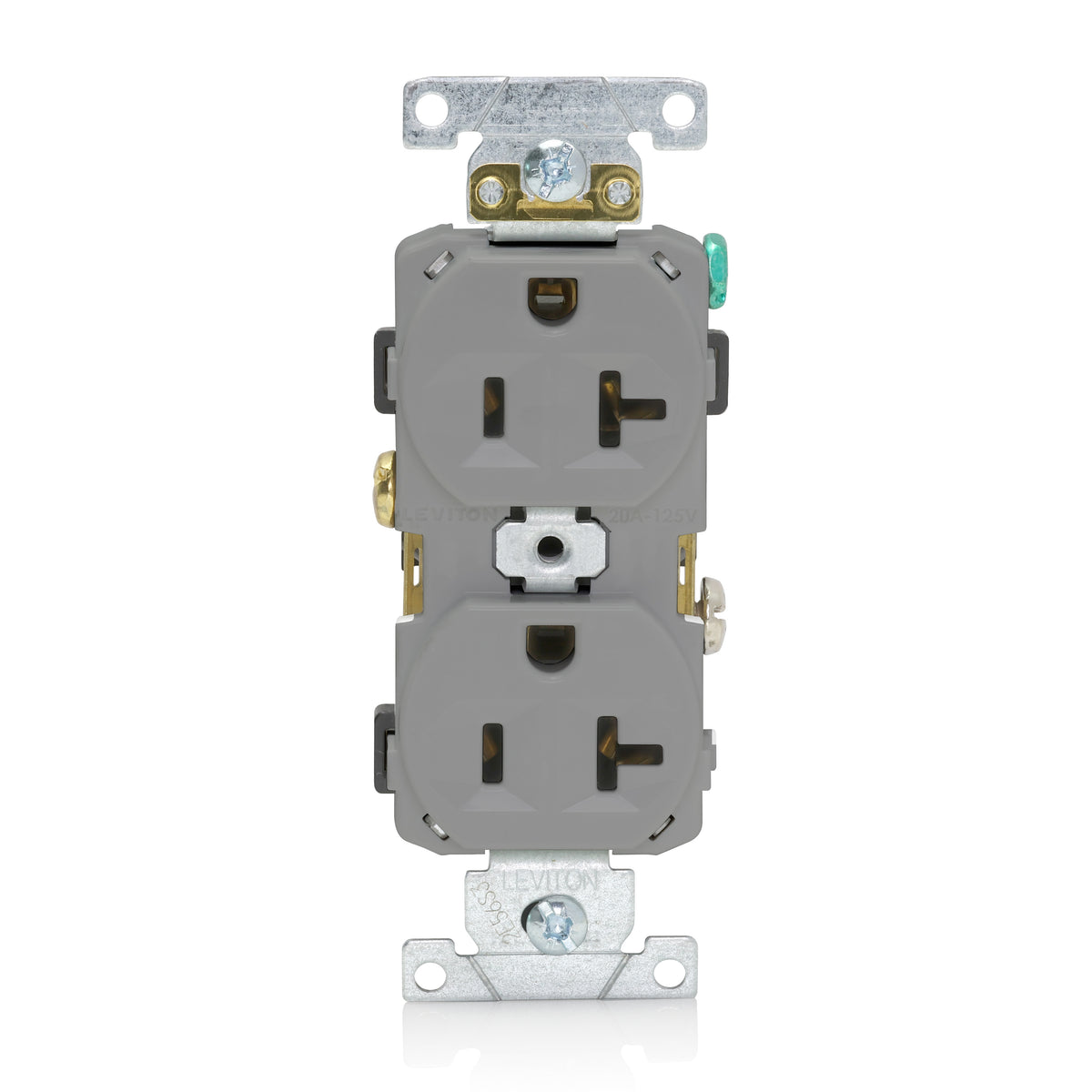 CR20-GY 2X Outlet 125V 20A 2P/3W Gray