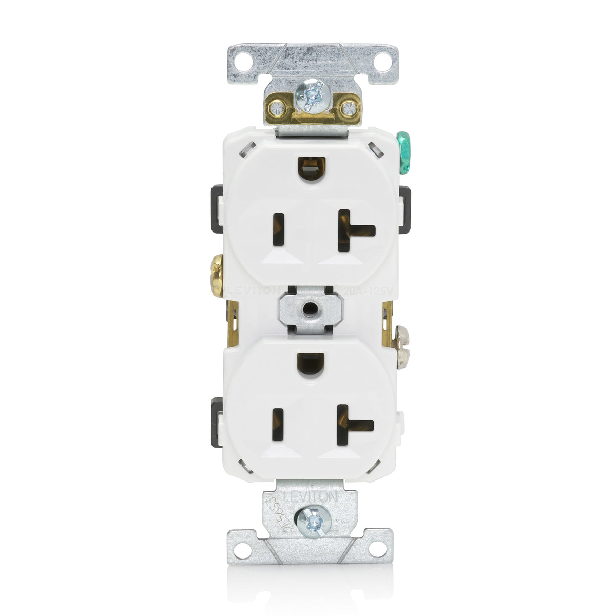 CR20-W 2X Outlet 125V 20A Wht