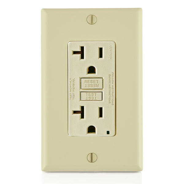 GFNT2-I 2X Outlet 125V 20A Gfci Ivory