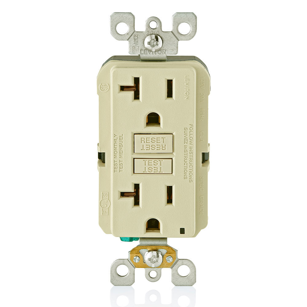 GFNT2-I 2X Outlet 125V 20A Gfci Ivory