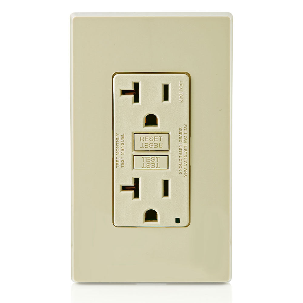 GFNT2-I 2X Outlet 125V 20A Gfci Ivory