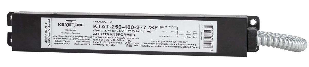 KTAT-250-480-277 /SF Step Dwn Xfrmr 480V To 277V
