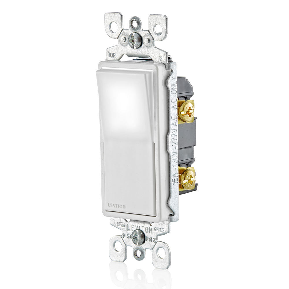 L5611-2W Rocker Switch UNV 15A Wht