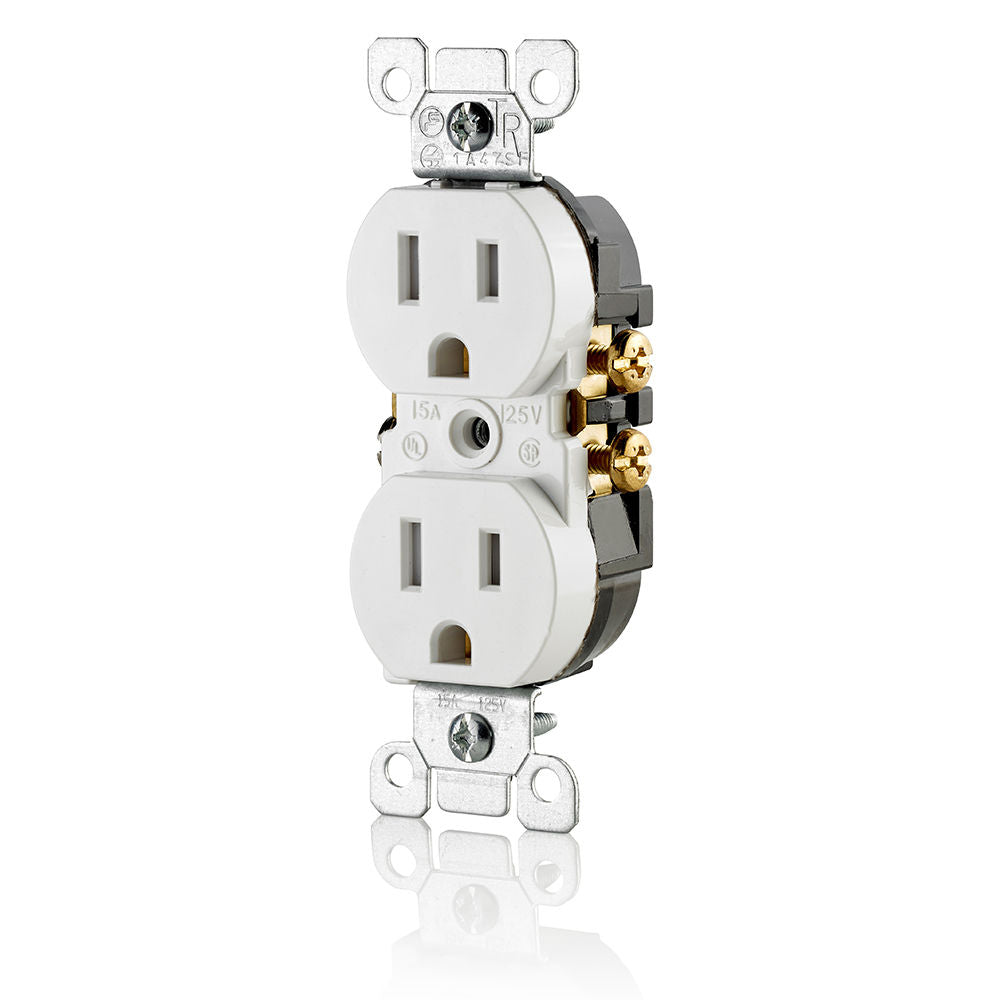 T5320-W 2X Outlet 125V 15A Tmpr Wht