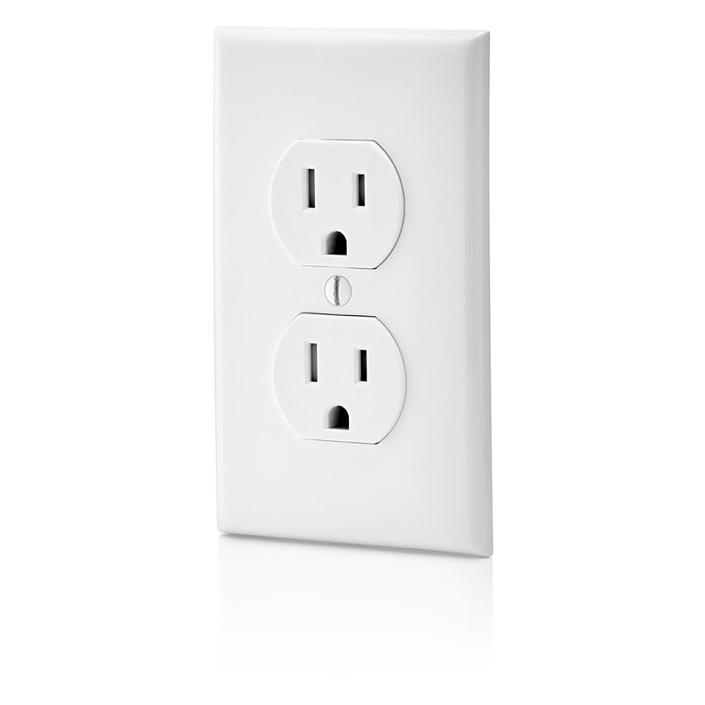 T5320-W 2X Outlet 125V 15A Tmpr Wht