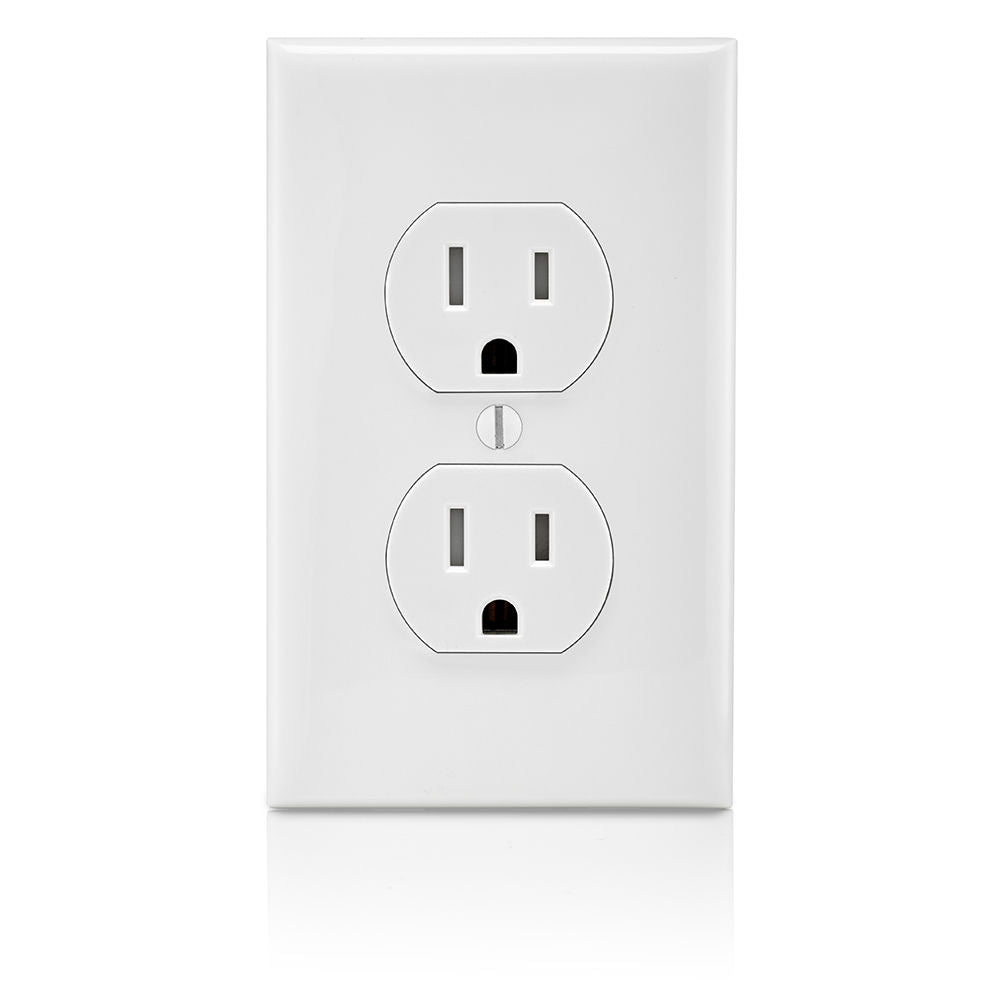 T5320-W 2X Outlet 125V 15A Tmpr Wht