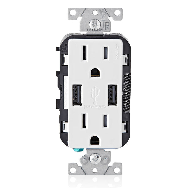 T5632-W 2X Outlet 2X Usb-A 125V 15A Wt