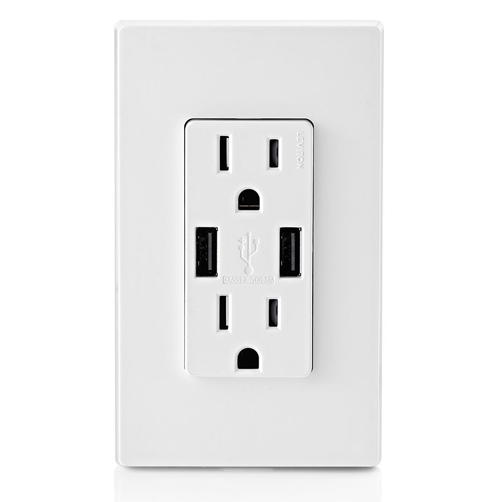 T5632-W 2X Outlet 2X Usb-A 125V 15A Wt