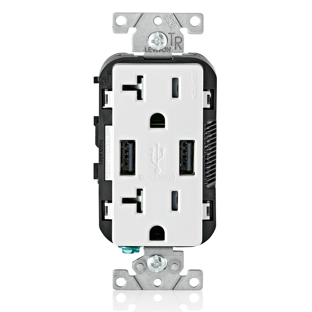 T5832-W 2X Outlet 2X Usb-A 125V 20A Wt