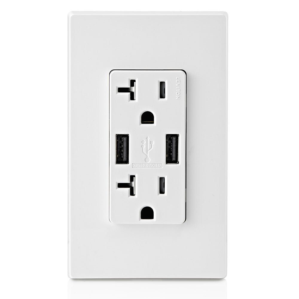 T5832-W 2X Outlet 2X Usb-A 125V 20A Wt
