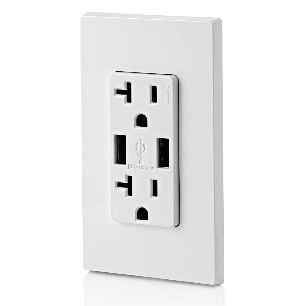 T5832-W 2X Outlet 2X Usb-A 125V 20A Wt