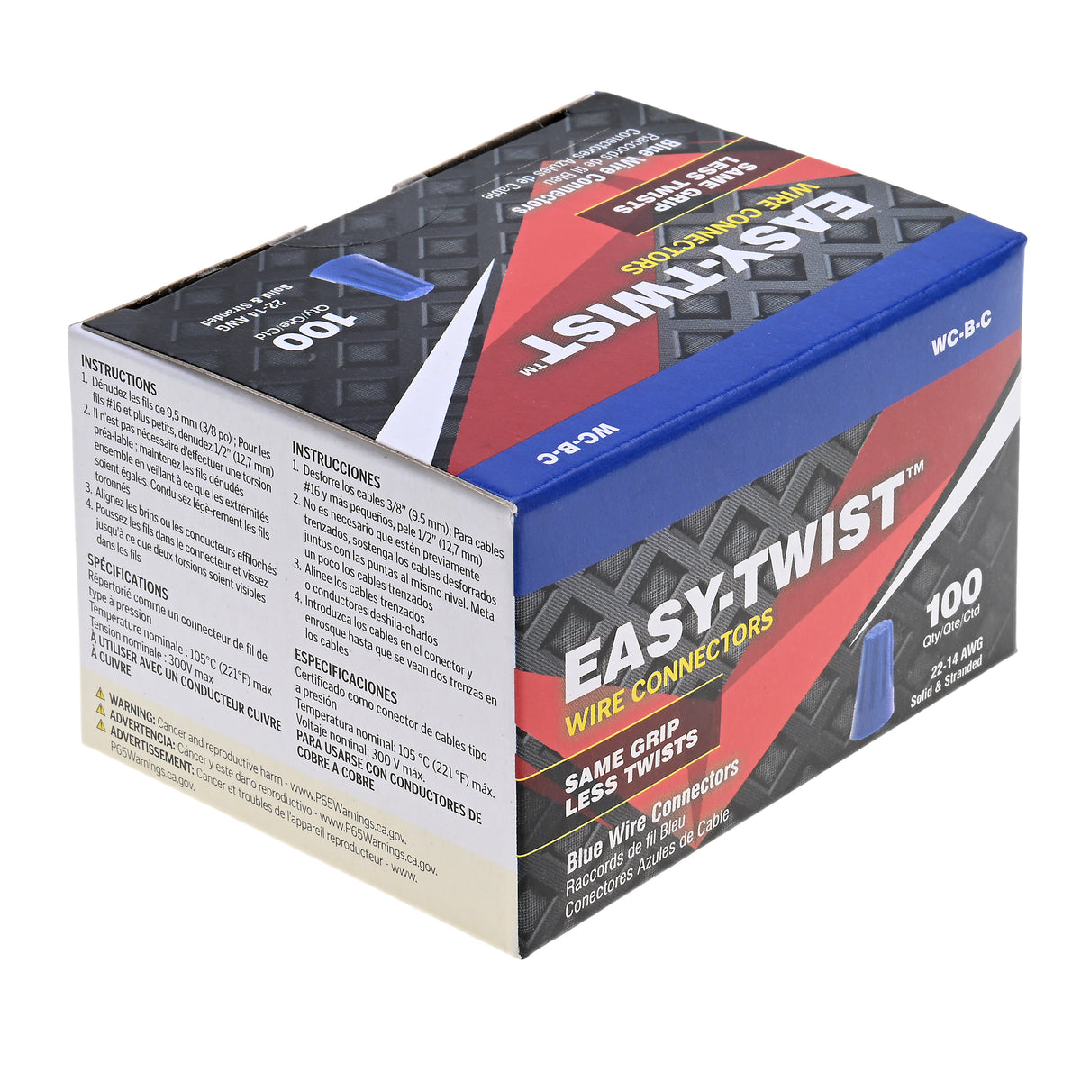 WC-B-C (14011) (box Blue Wire NUT/100 Per Box