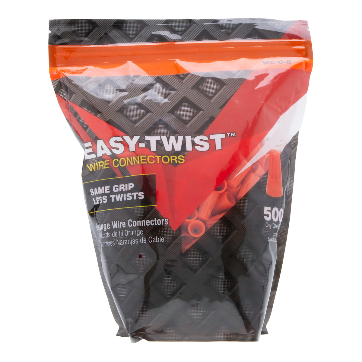 WC-O-B(14022) (bag) Orange Wire NUT/500 Per Bag