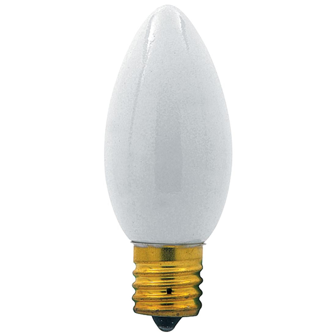 7C9N/W130/CER.WHITE 7W Wh 130V C9 Int Base