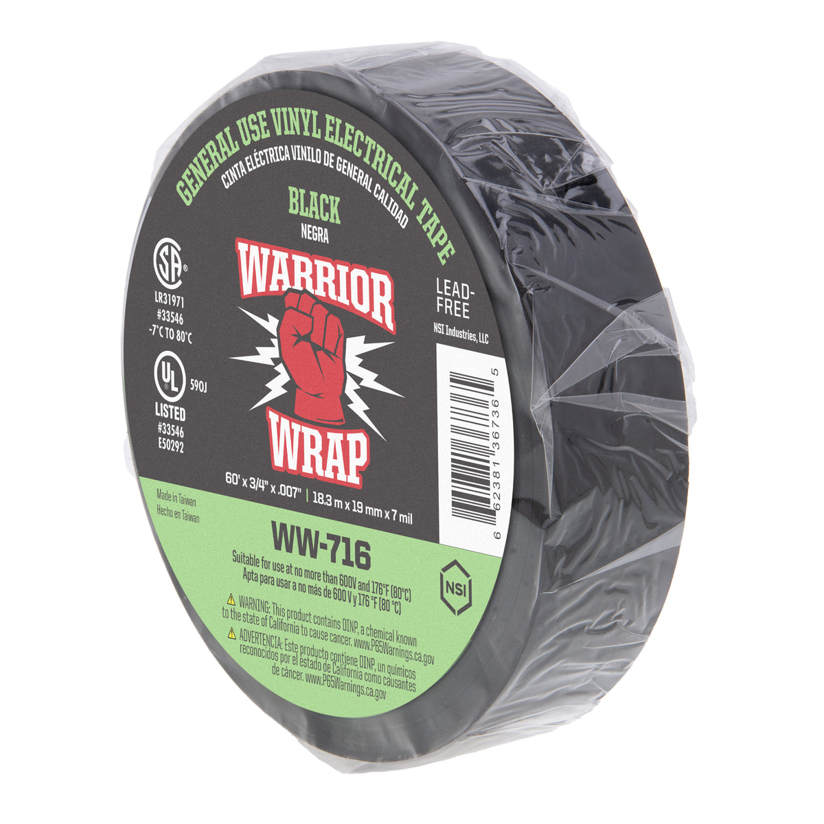 WW-716 Warrior Wrap Electrical Tape