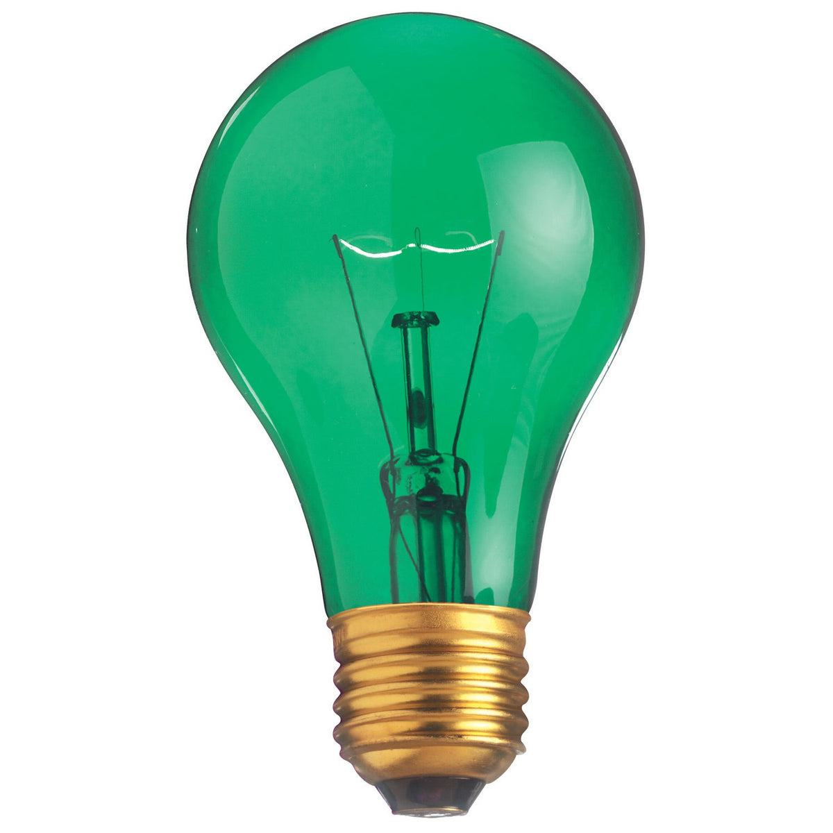 25A19/TGRN/130V.HAL 25W A19 Trans Green E26 130V