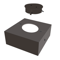 BCK-R4 Base Cover 4" Rnd Pole Bronze
