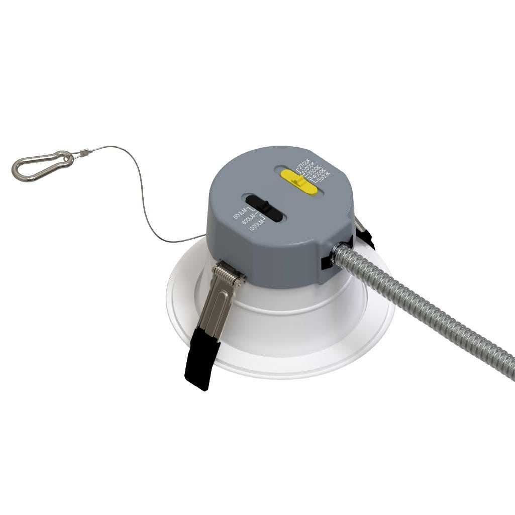 Halco CDL-4-LS-CS-WH-DDV LED downlight, back mounting view