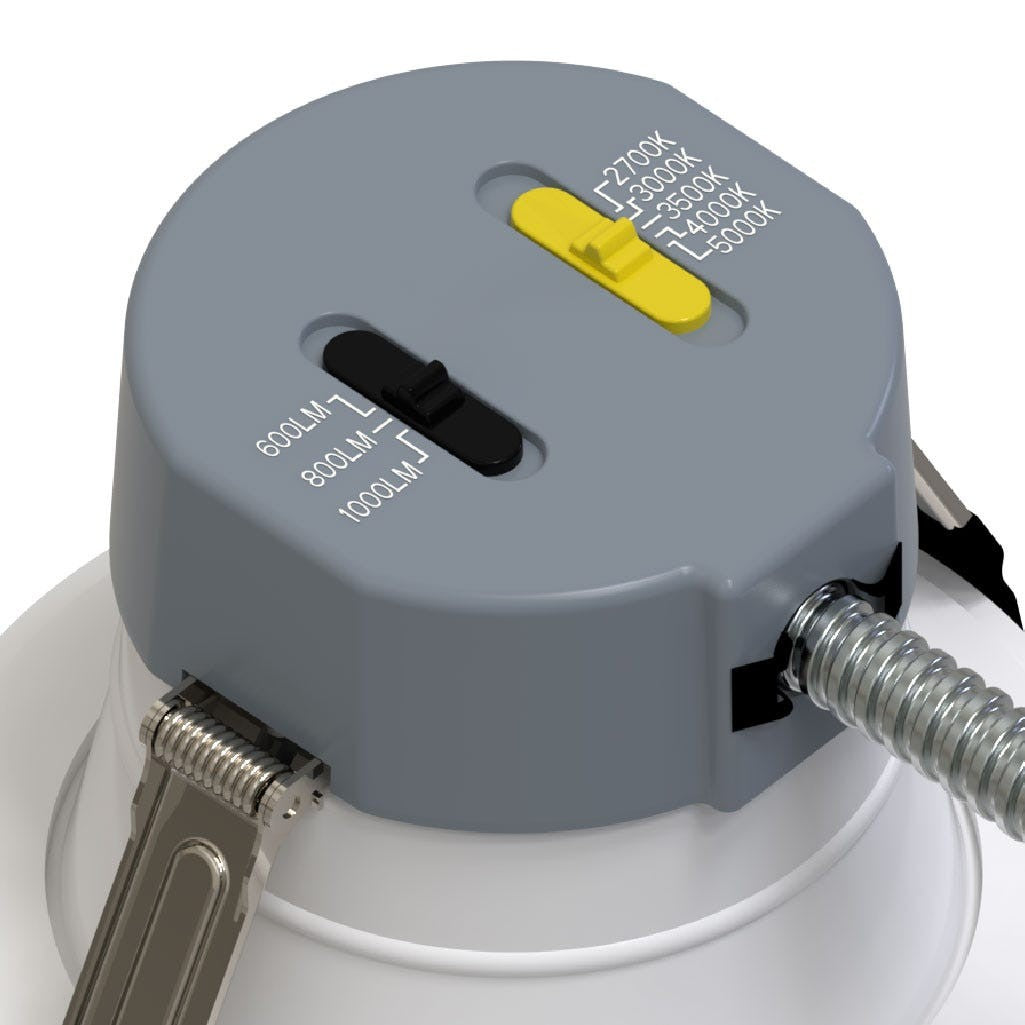 Halco CDL-4-LS-CS-WH-DDV LED downlight, detail view