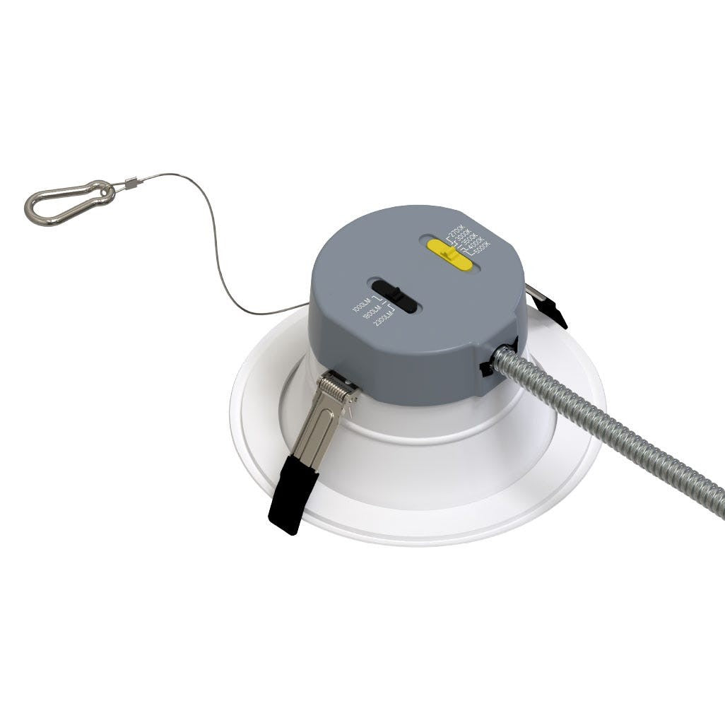 Halco CDL-6-LS-CS-WH-DDV LED downlight, back mounting view