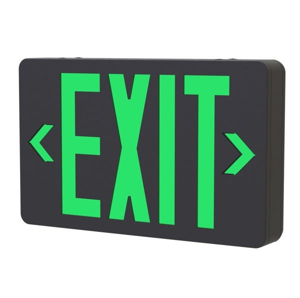EMG-EXE-BK-RG LED Exit Sign UNV Red/grn Blk