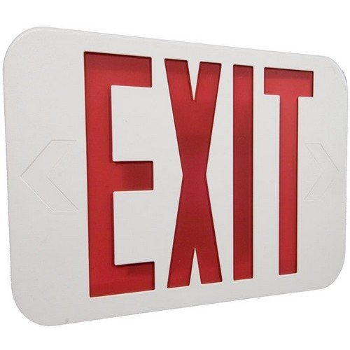 LED-EXIT-73512 LED Exit UNV Red Ltr Diag Bkup