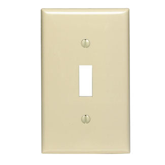 LEVITON-80701-I 1-GANG Toggle Wallplate Ivory