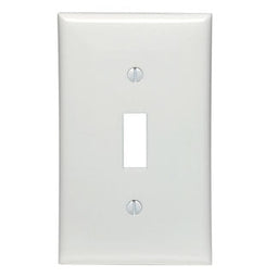 LEVITON-80701-W 1-GANG Toggle Wallplate White
