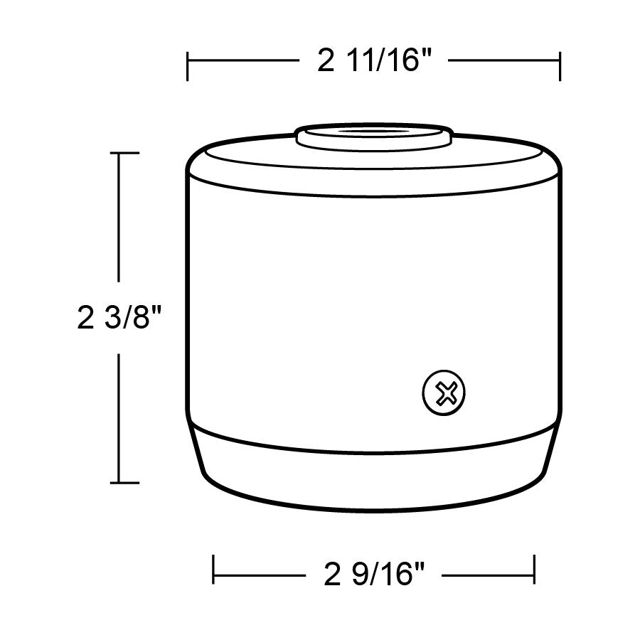 RAB Lighting MCAP2A Sockets, Lampholders & Fixture Part, dimension drawing